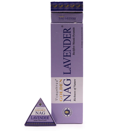 Jumbo Golden Nag - Lavender Backflow Incense Cones