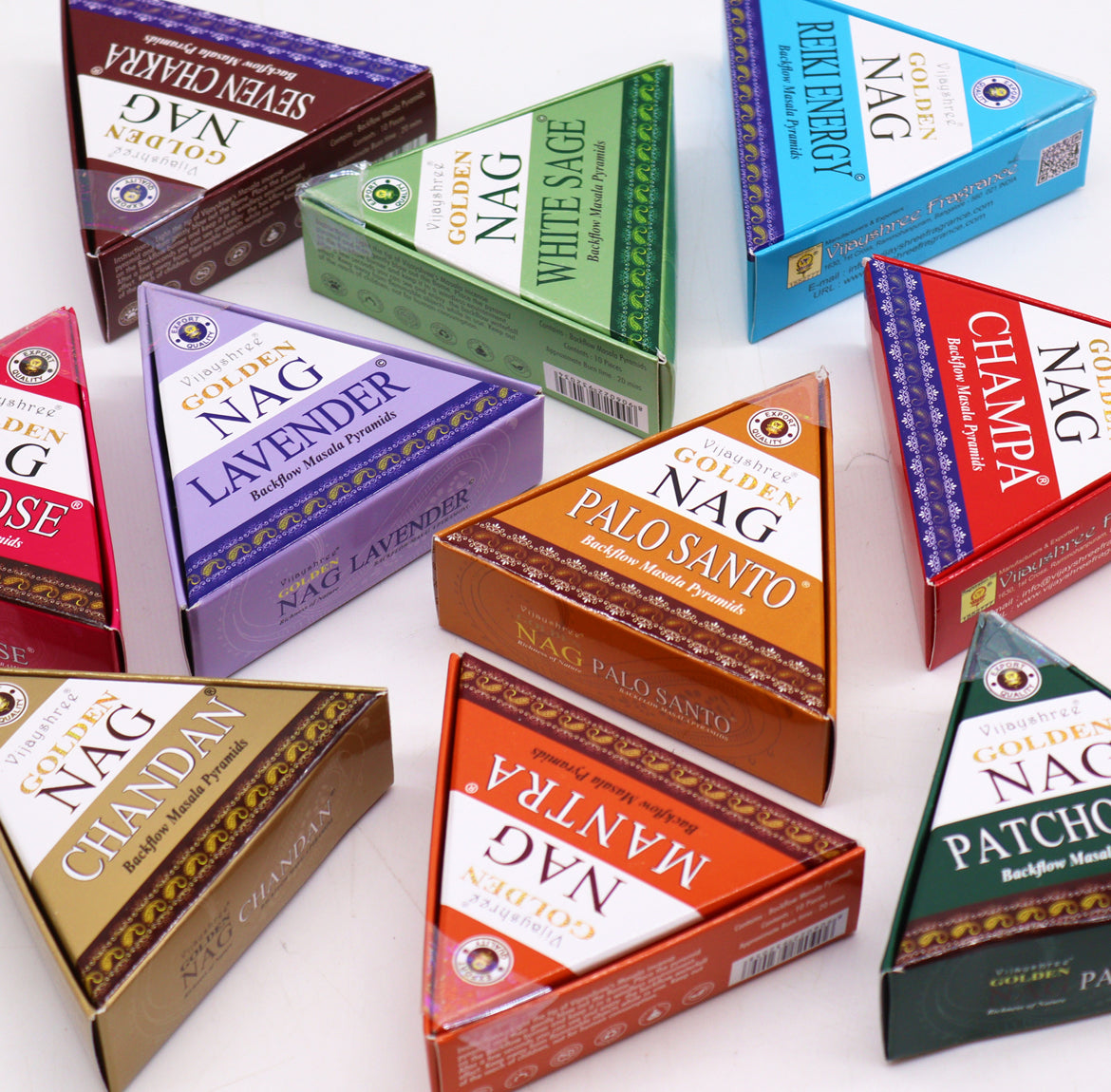 Jumbo Golden Nag - Lavender Backflow Incense Cones