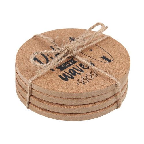 Surf's Up Cork Coaster Set